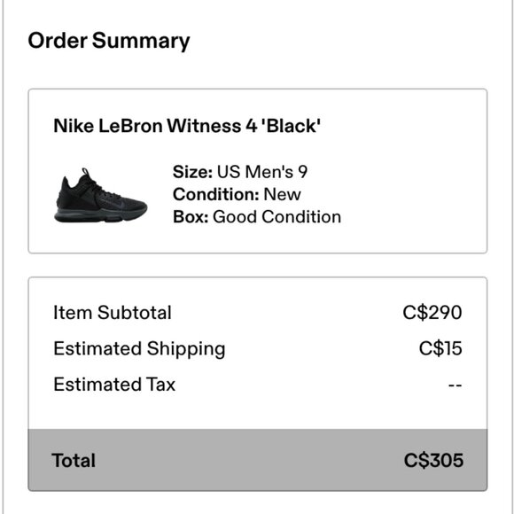 Nike | LeBron James Witness 4 Black IronGrey Mens Basketball Shoes BV7427-003 - Picture 15 of 16